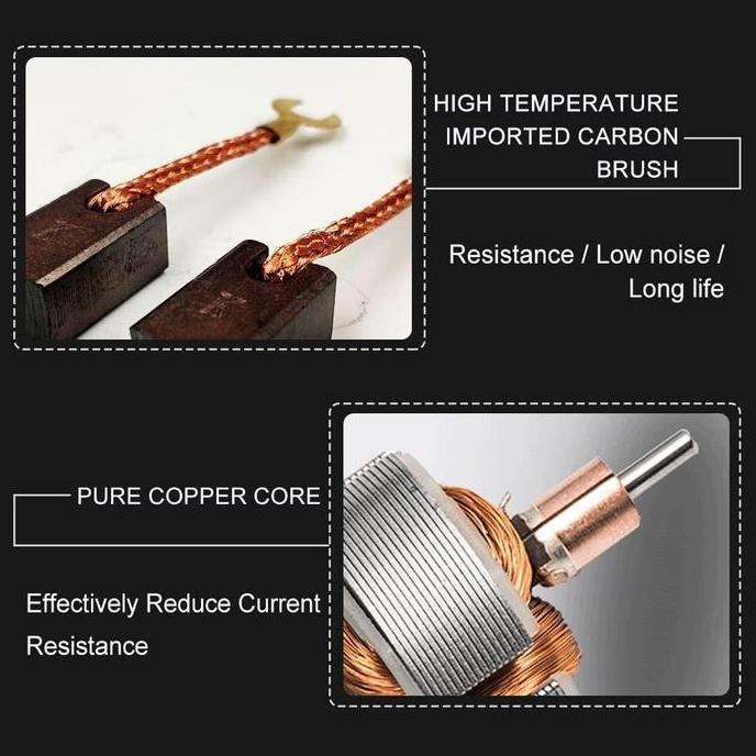 SUSTOMA Dinamo RS550 21V (Pilih 9/12 Gigi) untuk Berbagai Alat Cordless! Bor Listrik, Obeng Baterai,