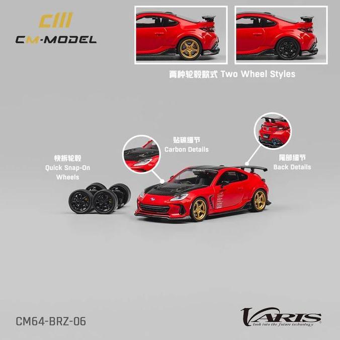 CM64-BRZ-06 -  CM MODEL 1/64 Subaru BRZ Varis BRZ ARISING-1 Red