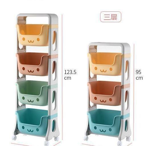 rak mainan anak 4susun/ rak simpan mainan/rak penyimpanan serbaguna