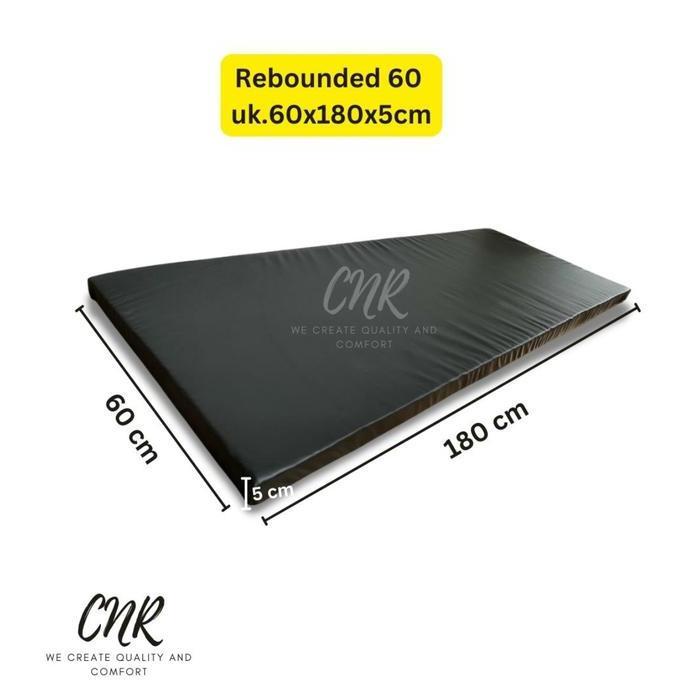 CNR busa rebounded lembaran untuk isi jok kursi atau matras lesehan ukuran 60x180x5cm Hitam