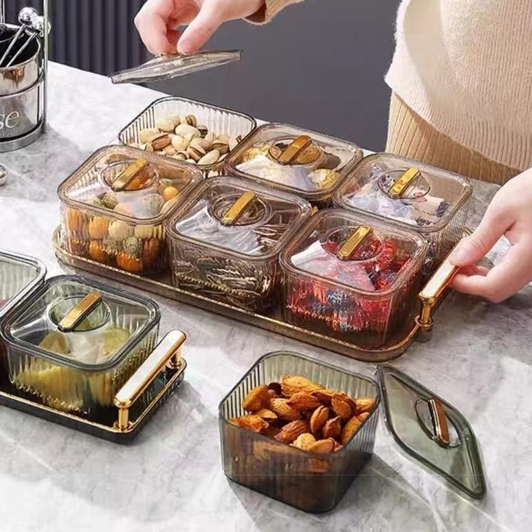 Nampan Toples Permen Minimalis Lebaran Tatakan Snack Kue Kering Kotak HSB663