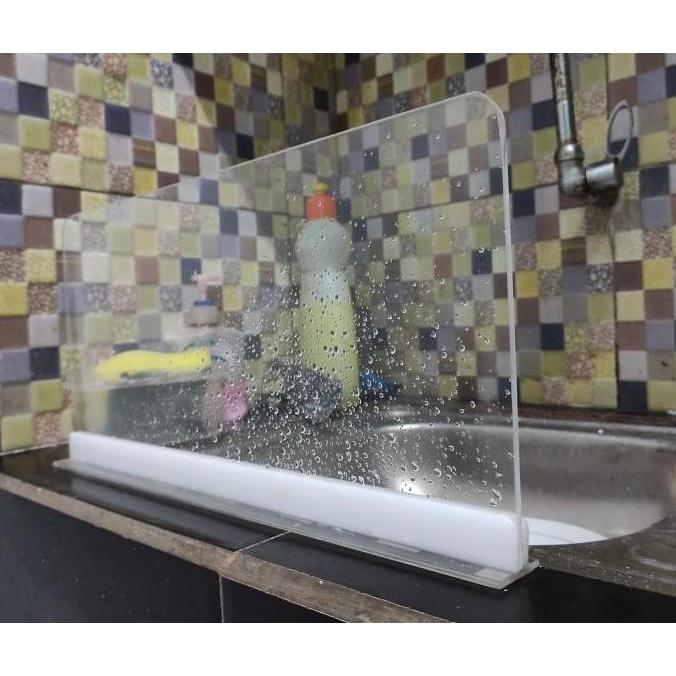Sekat Anti ciprat tempat cuci piring dan kompor memasak bahan acrylic