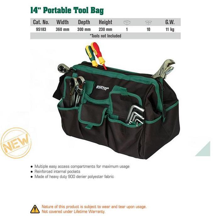 SATA Tas Tools portable 14 Inch portable tool bag 95183