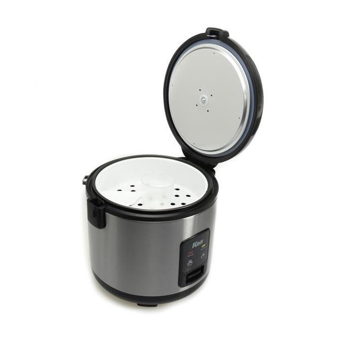 KRIS 1.8 LTR DELUXE RICE COOKER - SILVER