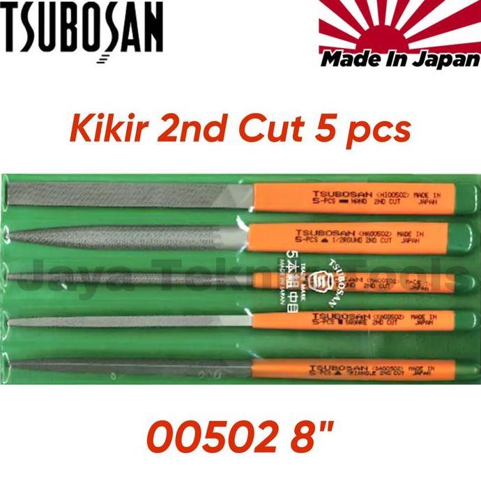 Kikir Besi Tsubosan Set Jepang 5 pcs 2nd Cut 00502