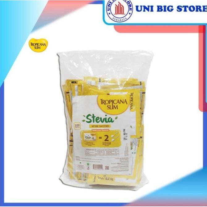 Tropicana Slim Stevia Sweetener Bag Isi 100 sachet GNB