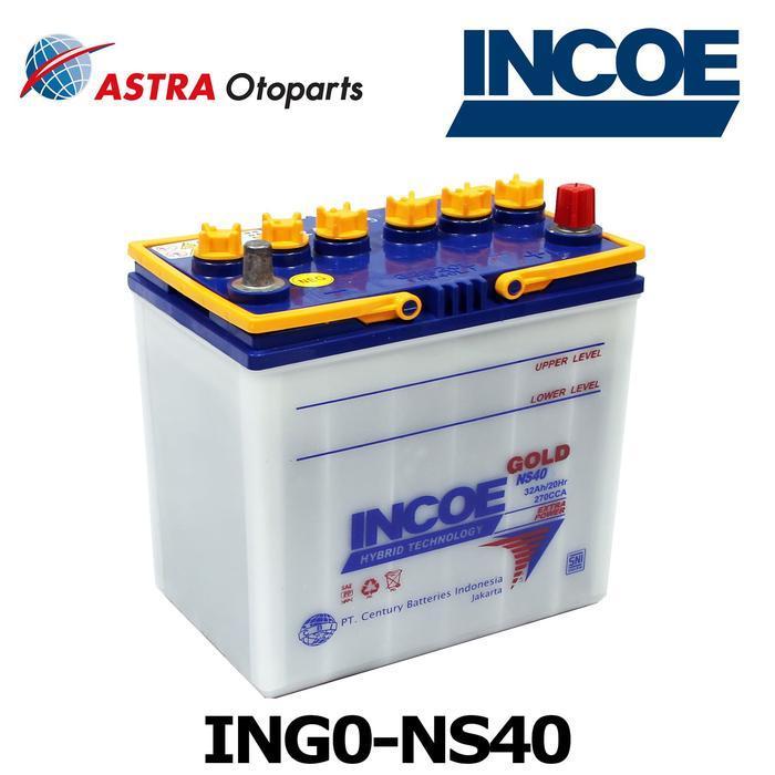 Aki Incoe Gold Ns40 - Aki Mobil Mobil Avanza, Rush, Xenia,Terios Ori Original Dan Terpercaya