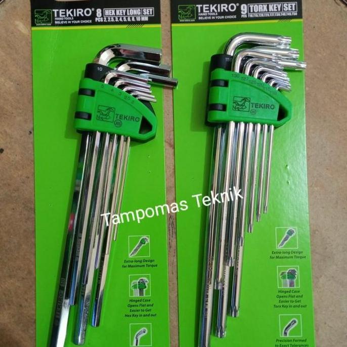 Kunci L Set Tekiro 2 Set Kunci L Bintang Paket Kunci L Biasa Tekiro