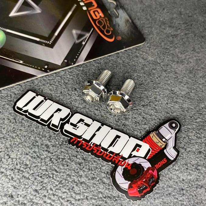 BAUT PROBOLT DEK INJAK MIO GT SOUL FINO STAINLESS ORINAL HENG THAILAND (4BIJI) MOTORCYCLE