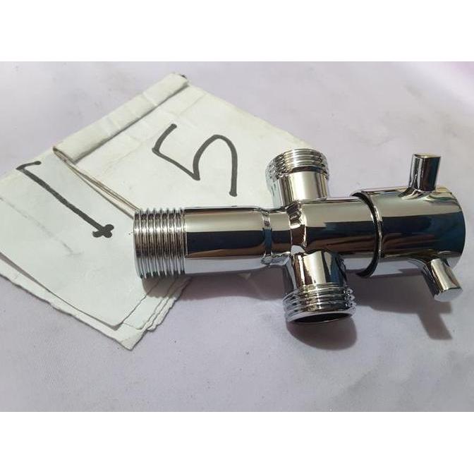 Kran T Cabang 3 Onda 9 X 5 Cm Stainless Steel Kran Air Kran Shower Sta Diskon