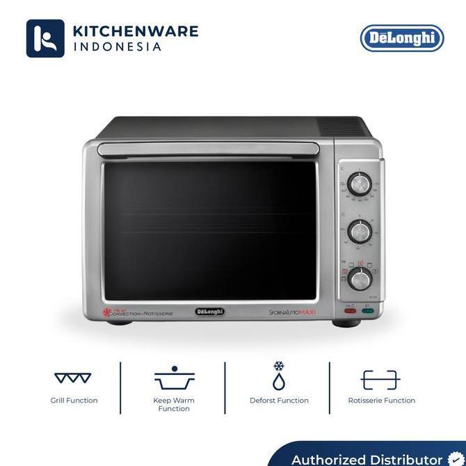 znputrahair - delonghi eo32852 electric oven pemanggang pemanas eo 32852 silver