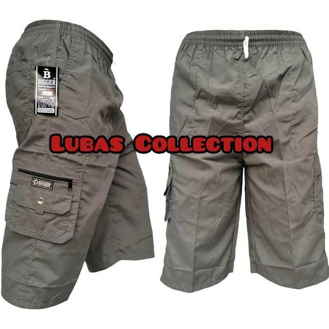 Downsize- Celana Kolor Kargo 7/8 Bgr Sogo L, Xl, Xxl, Celana Pria Dewasa Di Bawah Lutut Katun Polos