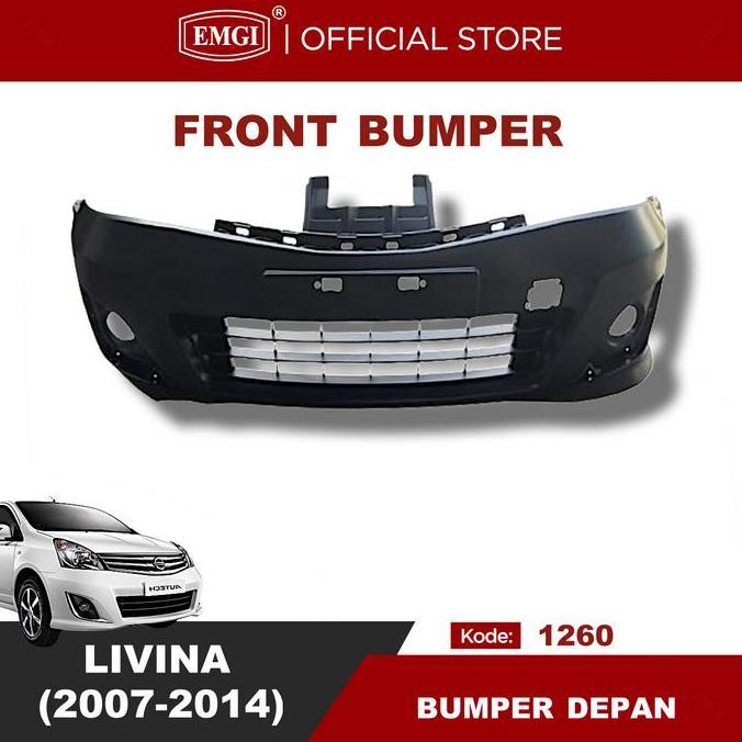 Emgi - Front Bumper Bemper Depan Livina  2007 2008 2009 2010 2011 2012 2013 2014