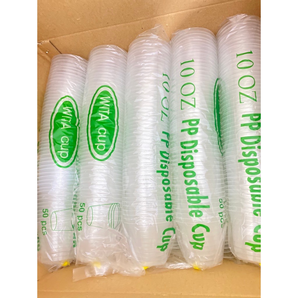 Gelas datar/cup wita datar 10oz 12oz 14oz 16oz