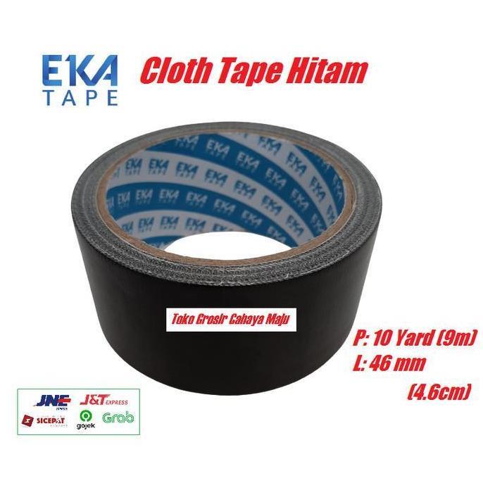 Ready stock LAKBAN KAIN HITAM Cloth Tape 46MM 9M EKA TAPE