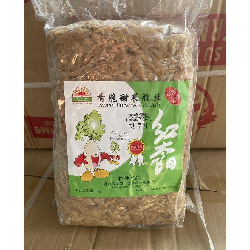 Naturalbig- Lobak Manis 1 Bal / 5 Kg Sweet Preserved Radish