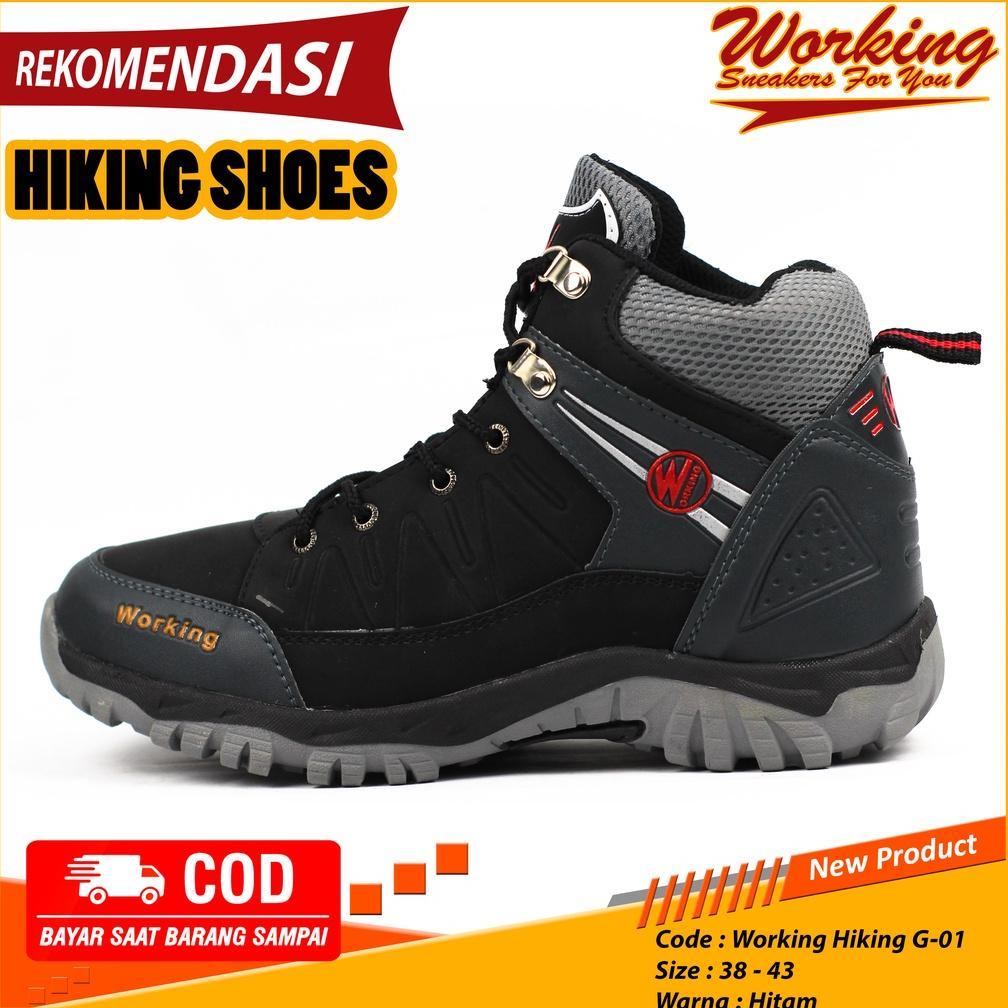 NEW PRODUCT SEPATU PRIA BOOT WORKING G-01 // SEPATU GUNUNG LUAR NEGERI // SEPATU TRACKING