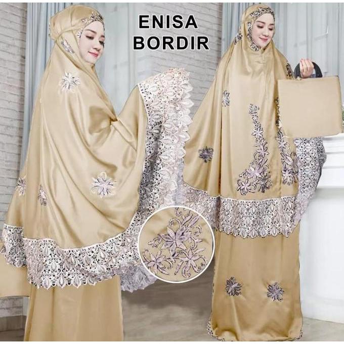 Spesial Mukena Enisa Bordir Mukena Luna Maya Dewasa Renda Bordir Terbaru 2020