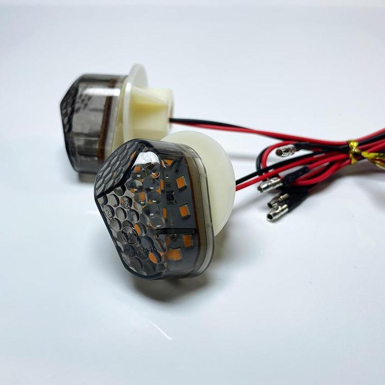 HOT Sein Tempel LED Lampu Sen Tempel Oval D90 R15-V2/V3,CBR NEW/OLD,NINJA RR/R,GSX150,VIXION,R25,MT1