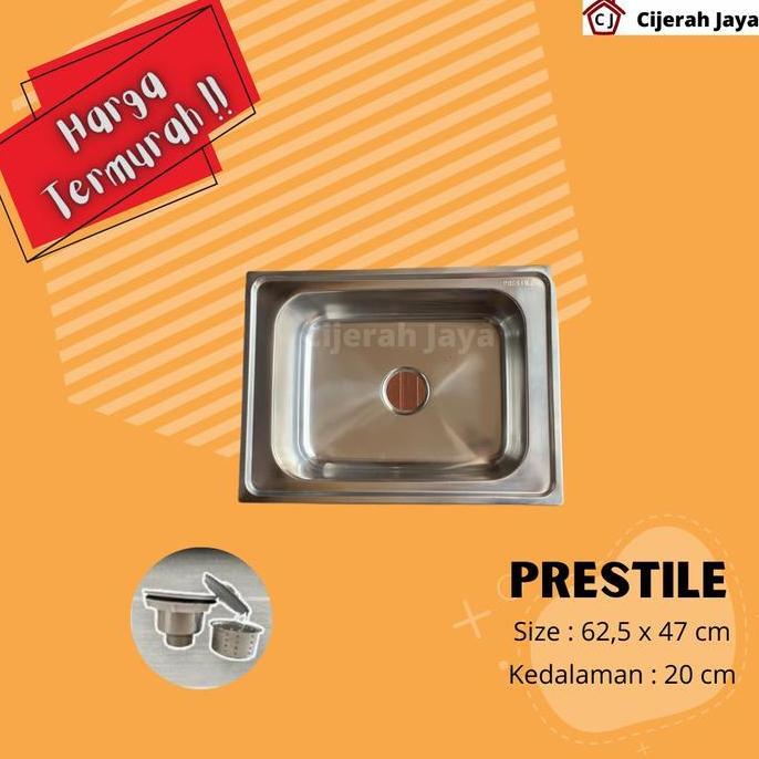 Bak Cuci Piring Stainless Tebal Dalam Kotak + Afur / BCP Kitchen Sink