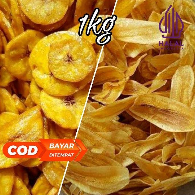 1kg / 500gr - Pisang Manis Nangka / Pisang Kepok Keripik | Renyah Manis Gula Karamel