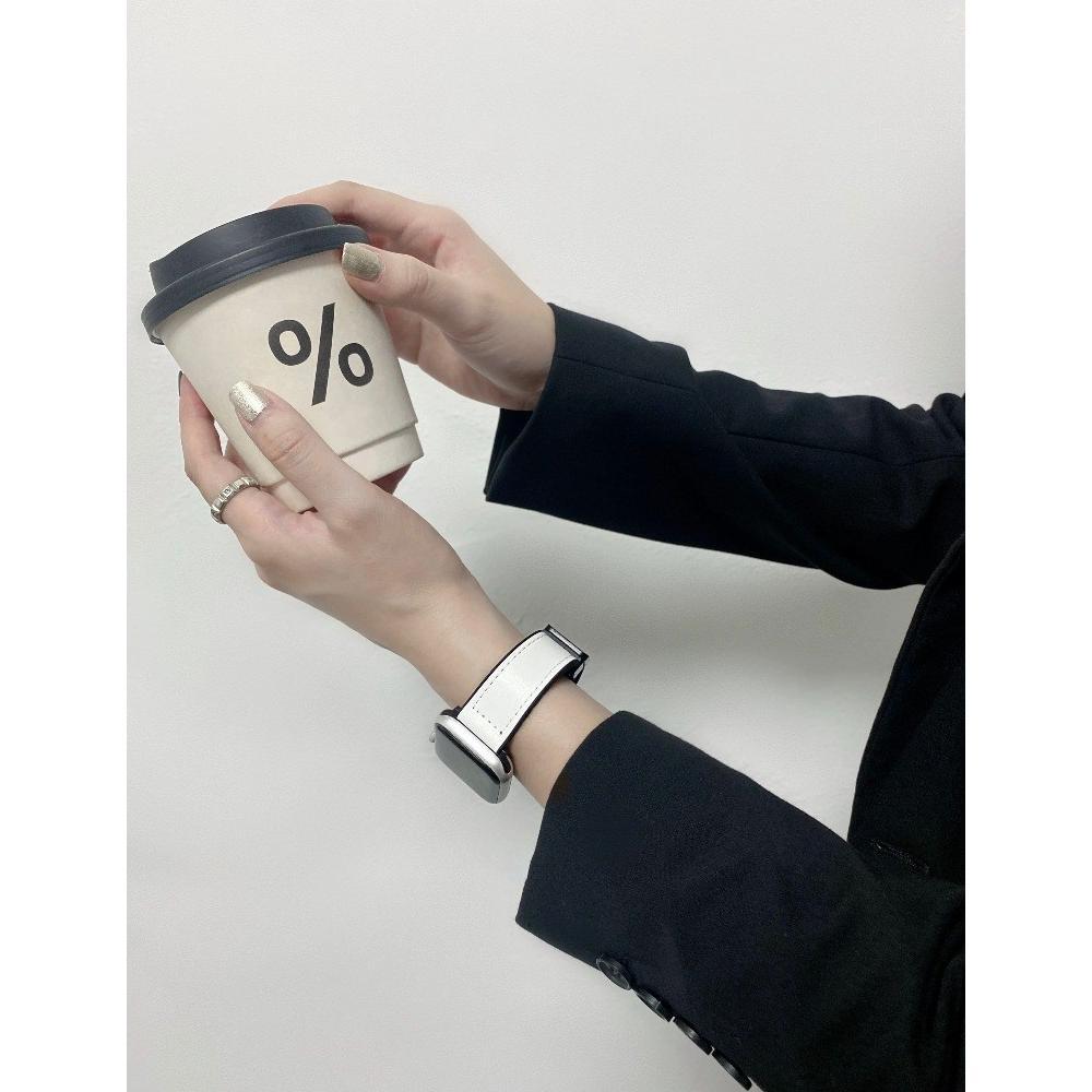 BESTPROMO Silicone Leather Strap for Apple Watch SE Ultra 3 2 49mm Iwatch Series 11 10 9 8 7 6 5 46m