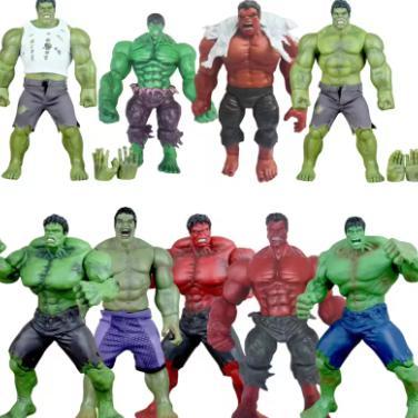 Super Hero Avengers Hulk PVC Action Figure Mainan 25Cm Merah Hijau