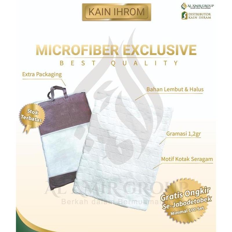 Kain Ihram Pria Dewasa Kain Ihram Microfiber Kain Ihram Premium Halus