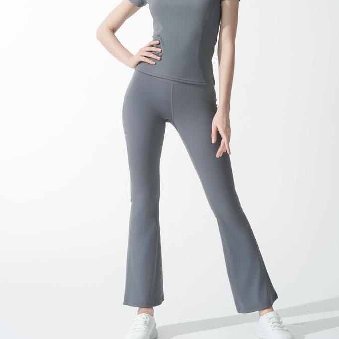 Shiftx- [Hapigogo] Celana Cutbray Wanita Yoga Celana Olahraga Wanita Legging Sport Pants Cutbray Wan