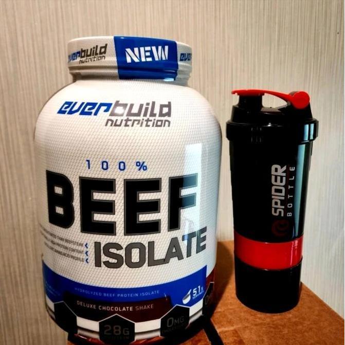 Capslock- Eb Everbuild 100% Beef Isolate Protein 4 Lbs 4Lbs 4Lb 4 Lb Bpom Free Shaker