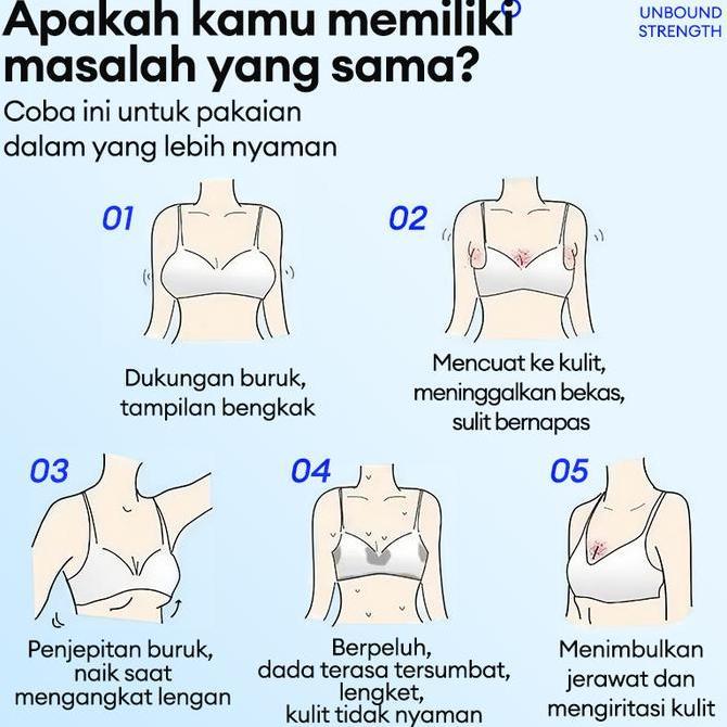 Shiftx- Bh Olahraga Sport Bra Wanita Bra Olahraga Sport Bh Push Up Seamless Jumbo S-3Xl Bra Dasar S6