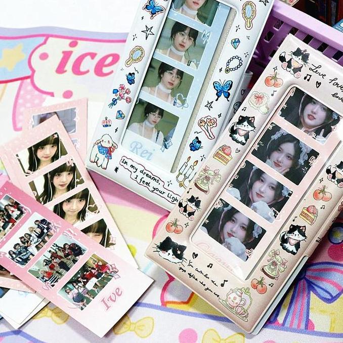 hribarkah631 - ins style empat grid 4 potongan album foto kartu koleksi buku idola kartu foto binder