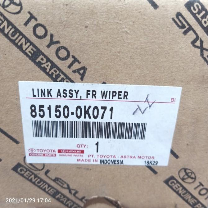 Link Wiper Kijang Innova 2004-2014 Original Siap Proses 