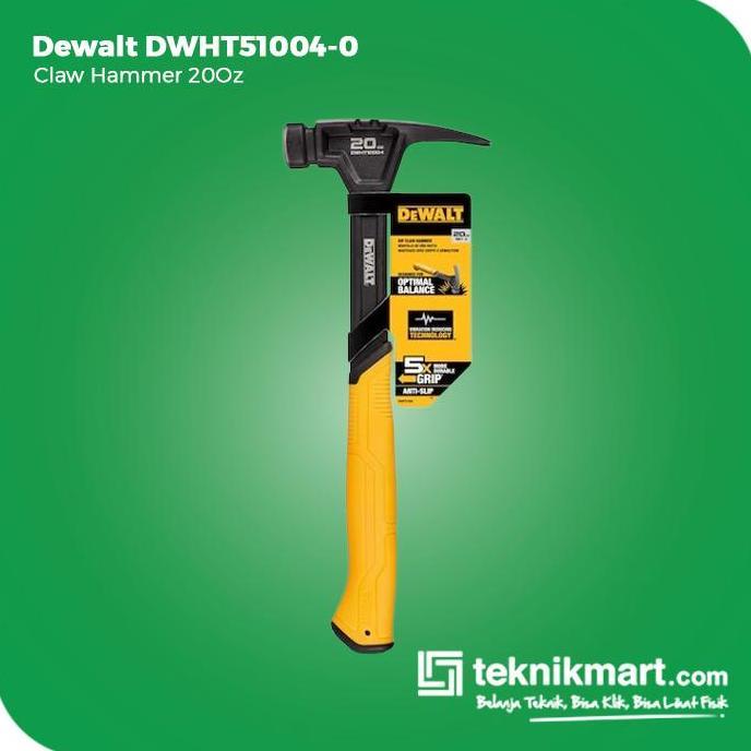 Dewalt Claw Hammer / Palu Kambing 20 Oz DWHT51004-0