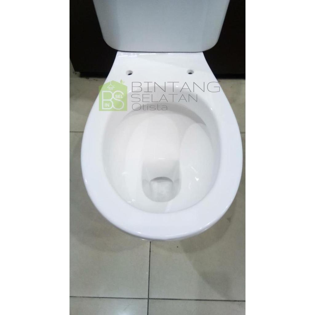 Terjangkau Closet Kloset Duduk Oulu/ Monoblok Oulu C633 Putih Ekonomis