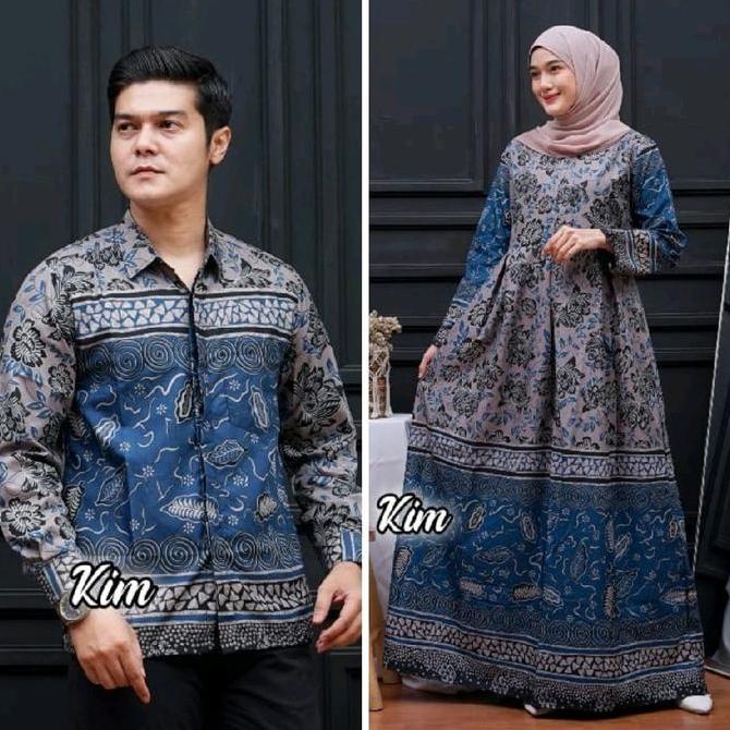 Baju Lebaran Couple Gamis Couple Suami Istri Sarimbit Lebaran 2026