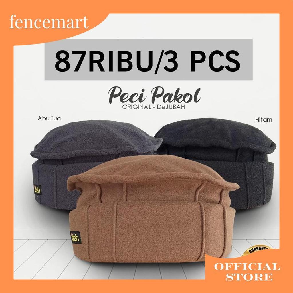 Paket 3 Pcs / Peci Dejubah / Peci Sholat Peci Pakol Taliban / Peci Kopiah Taliban Afghanistan / Peci