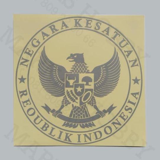 Ready stock Stiker NKRI Garuda Bulat Logo Cutting