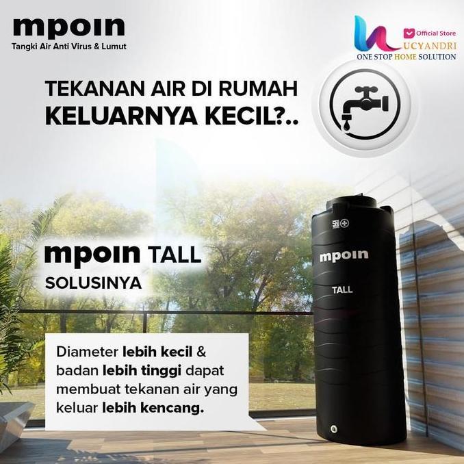Diskon Tangki Air Mpoin 600 Liter Toren Mpoin Plus 600 Tall Tandon Tinggi