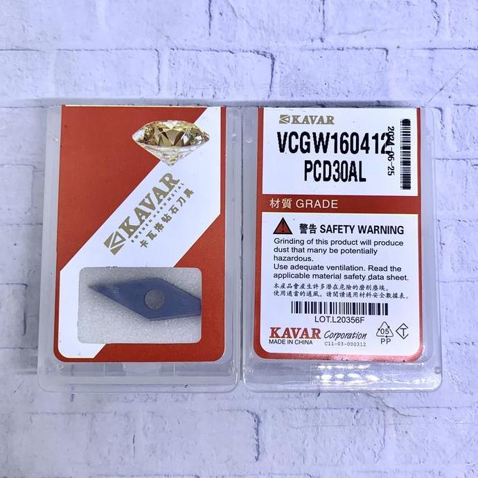Insert PCD Diamond VCGT 160412 baru..VCMT 16 04 12...VCMT160412..buat aluminium kinclong murah