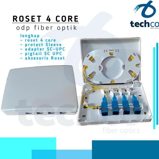 roset 4 core/roset 4c/roset 4c lengkap pigtail adapter SC-UPC