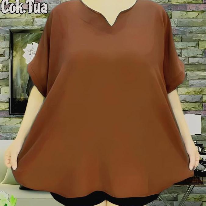 Ready blouse jumbo baju jumbo wanita baju polos jumbo wanita atasan jumbo polos wanita Oversize