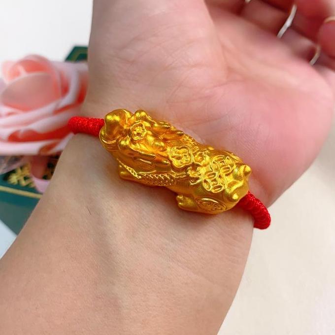 Gelang Tali Tenunan Tangan Gelang Pixiu Besar 40Mm Gaya Couple (Pxss-001 ) Kode 435