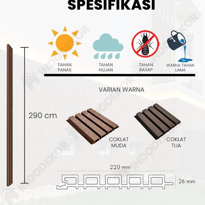 WPC WALLPANEL OUTDOOR / WALL PANEL KAYU OUTDOOR