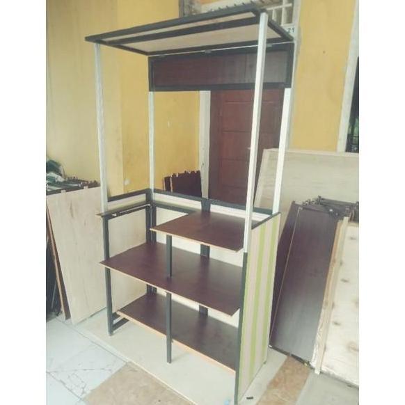 Terlaris Promo Terbatas Booth Portable / Gerobak Lipat / Gerobak Jualan / Gerobak Dagang / Khu Aman