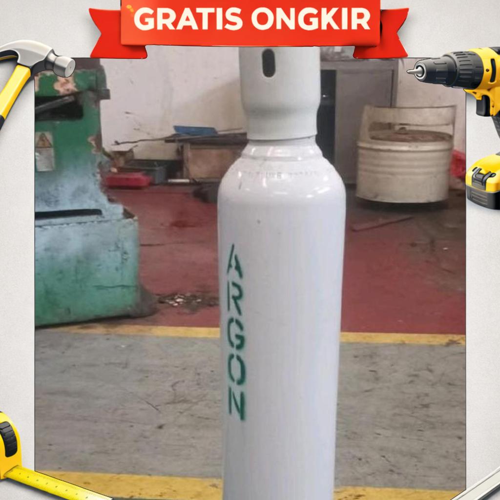 Tabung Gas Las Argon 2M3 + Isi Argon - Tabung Gas Las Argon Wg Untuk Las Stainless