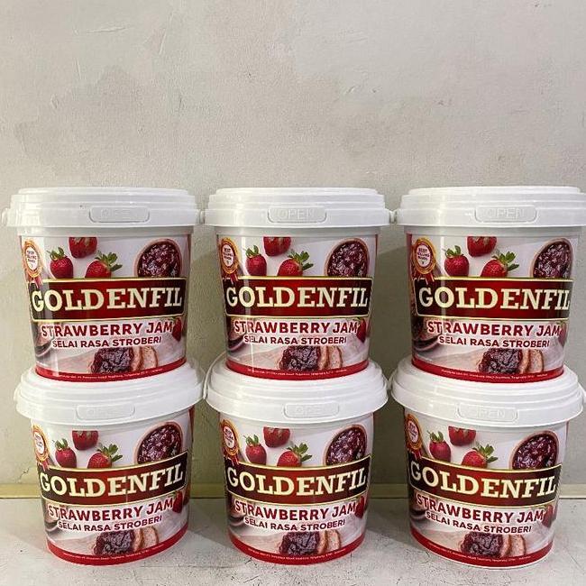 Goldenfil Strawbery Jam 1 Kg Selai Strawberry Goldenfil Goldenfil Selai Strawberry