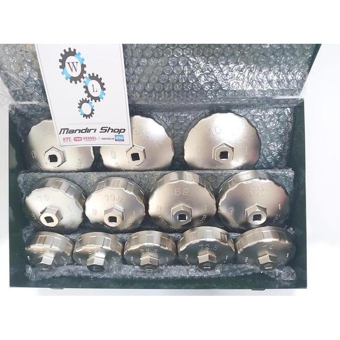 Kunci OLI FIlter Mangkok set KTC AVSA 12A