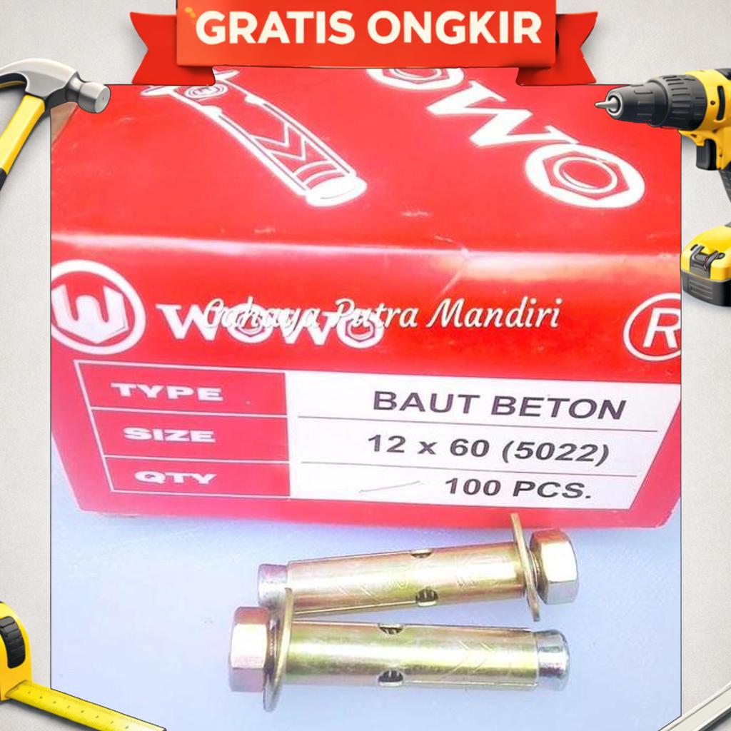 Dinabolt 12X60/ Dinabolt Wowo 12X60/ Baut Mur Tembok 12X60