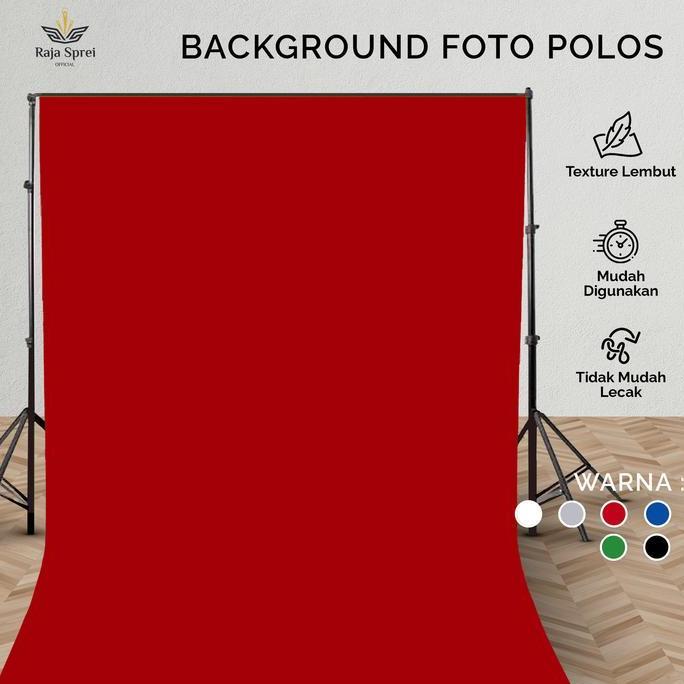 Xxct- Kain Background Foto Polos Merah/Kain Backdrop Poto/Kain Foto Wedding